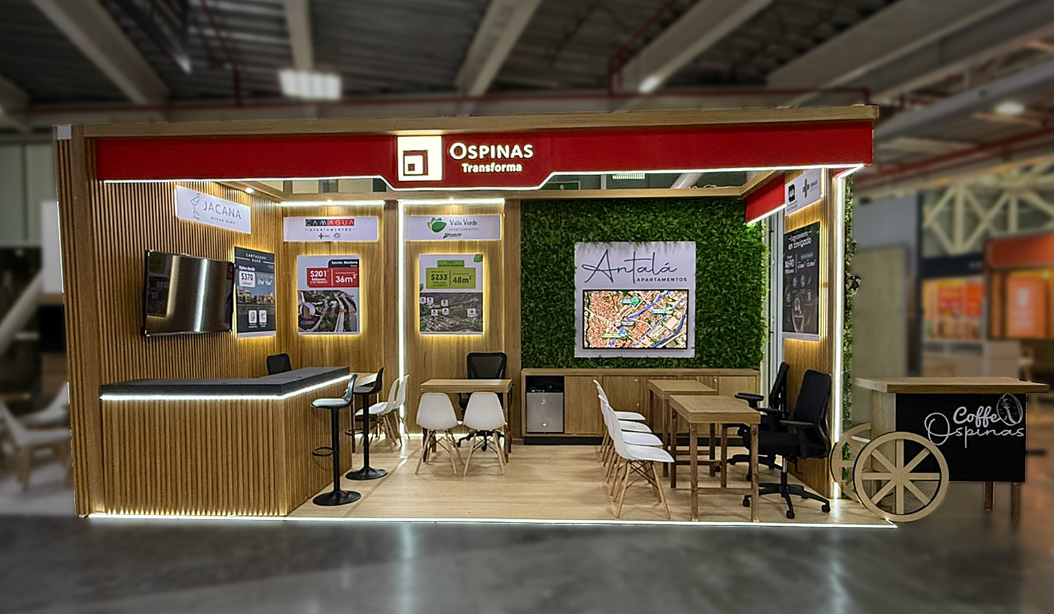 Stand para feria empresarial